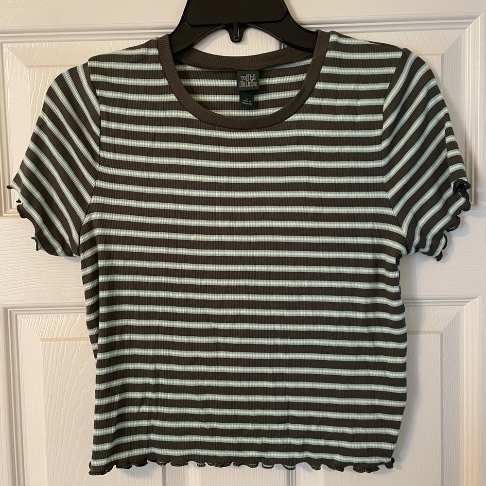 Striped Crop Top